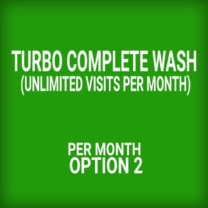 Turbo complete wash (unlimited visits per month) with green gift card
